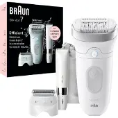 Braun Silk·épil 7 - Epilator met Ladyshave opzetstuk - type 7-441 - Wit/Zilver