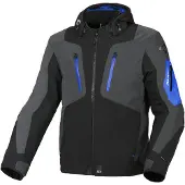 Macna Angle Textile Waterproof Jas Zwart Blauw Maat M