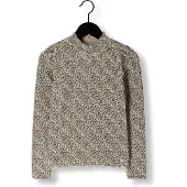 Nono Meisjes Tops & T-shirts Koss Rib T-shirt - Creme - Maat 134/140