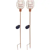 Luxform Tuinlamp Solar Stick Light Bottle Rustic (Set van 2)
