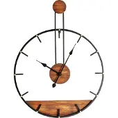 Beliani TAUGON - Wandklok - Zwart - Metaal