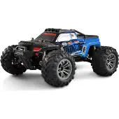 Amewi Daphoenodon Blauw Brushed 1:12 RC auto Elektro Monstertruck 4WD RTR 2,4 GHz Incl. accu en lader, Met lichteffect
