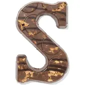 HEMA Chocoladeletter melk stroopwafel zeezout S 125g