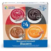 Learning Resources Antwoordknop Buzzers met Dierengeluiden (Set van 4)