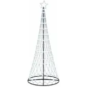 vidaXL LED kerstboom met 295 LED met standaard Koudwit 250 cm Metaal