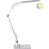 Beliani PEGASI - Bureaulamp LED - Zilver - Synthetisch materiaal