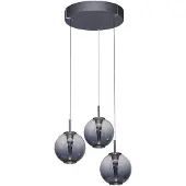 Neuhaus Vide hanglamp Pure E-Infinty mystic grey met smoke glas