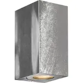Nordlux Wandlamp buiten Canto Maxi Kubi 2, alu / grijs / zink, Aluminium, Modern, Wandlamp buiten