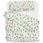Zohome Zo Home Dekbedovertrek Flanel Amara - white 260x200/220cm
