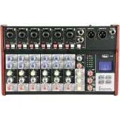 Citronic CSM-8 mixer met USB/Bluetooth en Delay effect