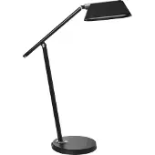 Beliani LEONIS - Bureaulamp LED - Zwart - Synthetisch materiaal