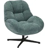 Molecule Fauteuil met Draaivoet Modern Donkergroen Veelzijdig Design