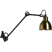 DCW éditions Wandlamp Lampe Gras No222 - Round Mässing Zwart