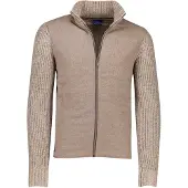 Baileys Regular Fit Cardigan bruin, Effen