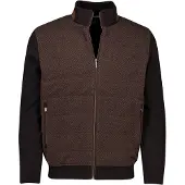 Bugatti outdoor vest effen bruin wijde fit