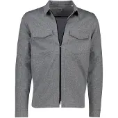 Born with Appetite geprint grijs overshirt met rits