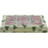 Home Society - Ster Kaarsjes in Geschenkverpakking (6 stuks) - Rood