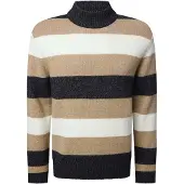 Pierre Cardin Trui camel / antraciet / wolwit