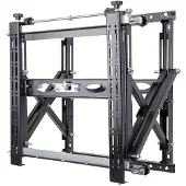 B-Tech Wandbeugel 600x400 - 125 kg, geschikt voor schermen van 42-120 inch / Uitklapbaar / Zwaar belastbaar / Zwart