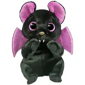 TY Beanie Boo knuffel, vleermuis, Batist, 15 cm