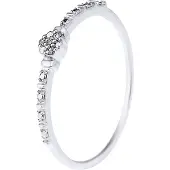 Diadema Diamond Solitaire 0,014 schouders Cts White Gold