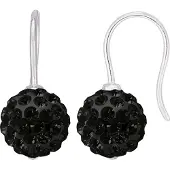 Diadema Black Crystal Sphere Hooks 8mm Silver 925 - Pure Crystal