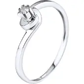 Diadema Solitaire Diamond 0,04 Cts White Gold Jewelry
