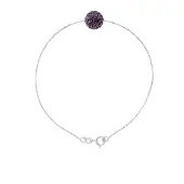 Diadema Bol Armband Crystal Preciosa Purple Silver 925