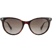Polaroid cat eye dames havana bruine gradiënt gepolariseerde zonnebril
