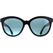 Serengeti Endee SS573003 matzwarte saturnus gepolariseerde petrol blauwe zonnebril