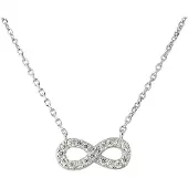 Diadema Oneindige ketting zirkonium zilveroxides 925