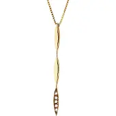Diadema SWORD Ketting Diamonds 0.020 Cts Yellow Gold