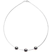 Diadema Kraag OMEGA 3 Tahitian parels rond 9-10 mm 925