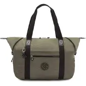 Kipling Weekendtas 'Art' olijfgroen / zwart
