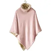 De Witte Lietaer Ganges Teddy Poncho vieux rose