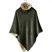 De Witte Lietaer Ganges Teddy Poncho khaki