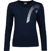 Head Racket Club 21 Linda Long Sleeve T-shirt Blauw XS Vrouw