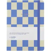 A-Journal My Journal - Agenda 2026 - A5 - Blauw geruit