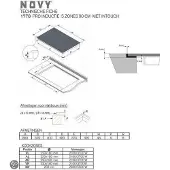 NOVY 1778 Pro inductie 5 zones 90 cm met InTouch