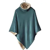 De Witte Lietaer Ganges Teddy Poncho petrol