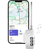 Boompods Bagageslot TSA-gecertificeerd Code met Geïntegreerd Aangesloten Baken Wit