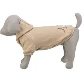 Trixie BE NORDIC Hoodie Flensburg - Hondentrui - Zand - Maat M - Buikomtrek 60cm - Ruglengte 45cm