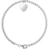 Diadema Zilveren hart 925 Breloce armband