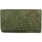 Bear design Cow Lavato Dames Portemonnee 12cc olive green