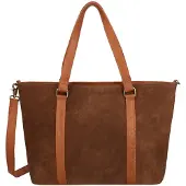 Dimagini Nala Suede Workbag 15.6" cognac
