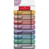 Faber-Castell tekstmarkers - 8 stuks - metallic - FC-254678