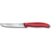 Victorinox Gekarteld tomatenmes rood | 11,5 cm