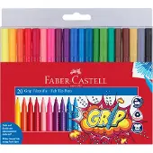 Faber-Castell Viltstiften Grip 20-set (3 jaar+)