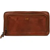 Bear design Zip Around Portemonnee / Clutch Isa Cognac