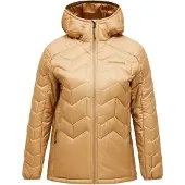 Peak Performance - Dames donsjassen - W Elevate Liner Hood Sierra Sand voor Dames van Gerecycled Polyester - Maat S - Geel